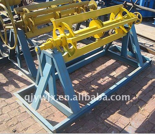 forward 6 ton PPGI/GI manual uncoiler machine