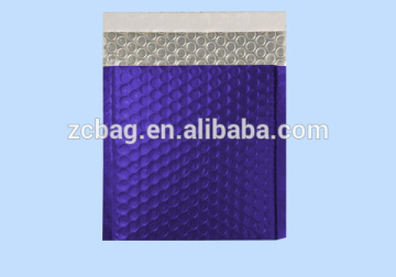 blue color metallic Aluminium foil bubble air cushioned envelope mailer anti-shock packaging bag