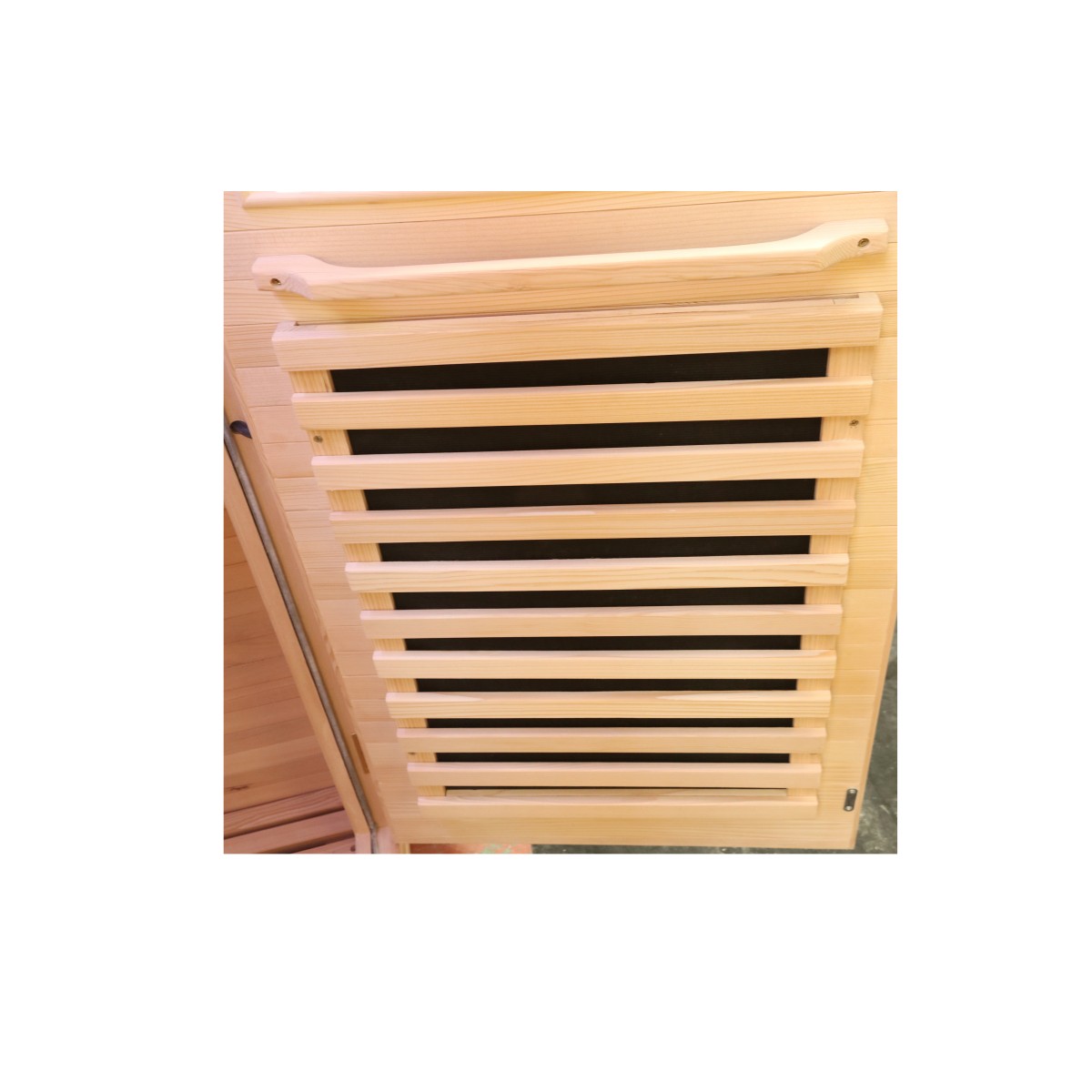 Infrared sauna room display