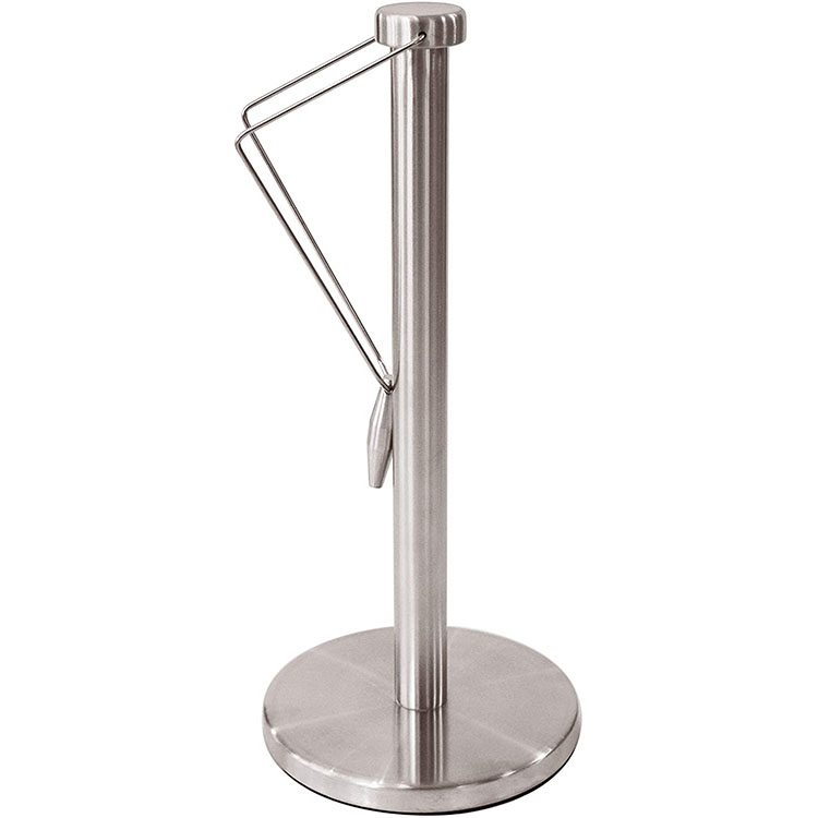 silver paper towel holder 