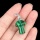 Malachite Mushroom Wizard Cap Pendant for Making Jewlery 15X20mm Stone Halloween Charms