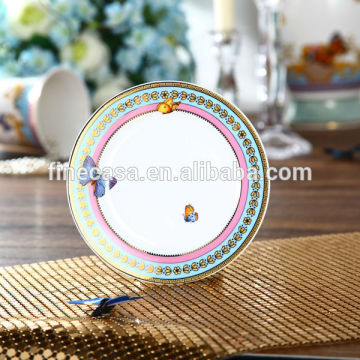 6 Inches Luxury Fine Bone China Small Round Plate of Song of Joy