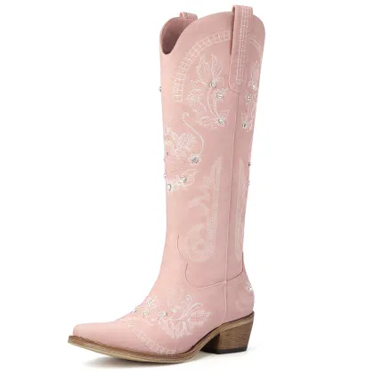 Women's Knee High Cowgirl Boots