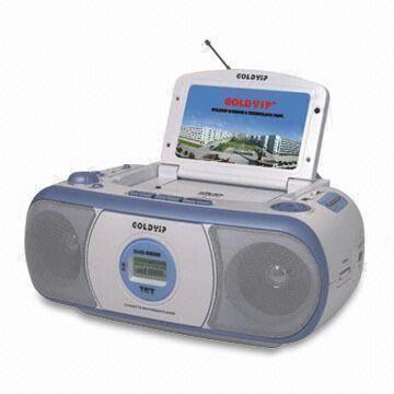 Portable DVD Player with Digital LED Display and Built-in Condenser Microphone