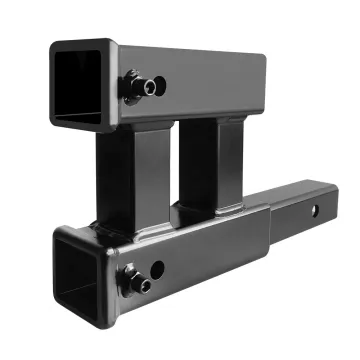 Adjustable Heavy Duty Double Layer Square Mouth Trailer Hitch Ball Mount