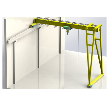 Europe Style Electric Wire Rope Hoist Single Girder Trackless Gantry Crane - 2 to 5 Ton Price
