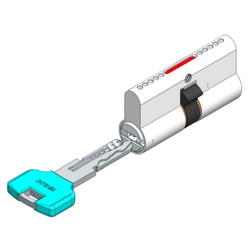 Snake groove euro profile cylinder lock double sided