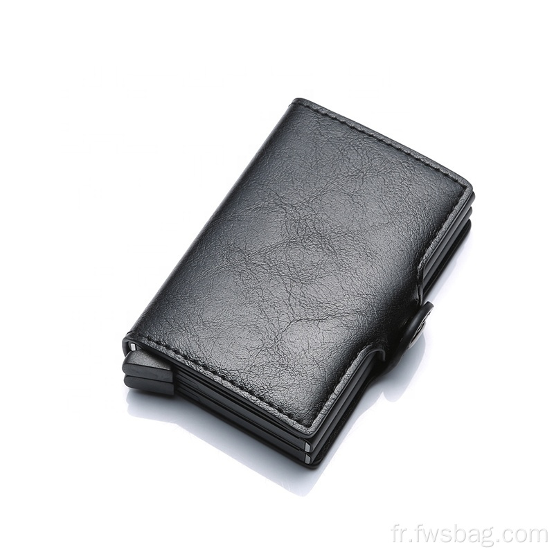 PU Cuir Moneyalloy Small Wallet Card Holder Portefeuille