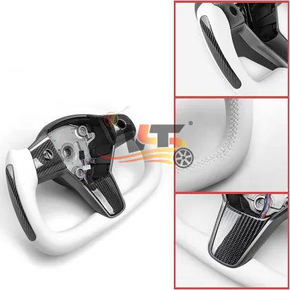 Carbon Fiber Steering Wheel for Tesla S/X/3/Y Yoke