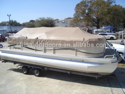 600D polyester oxford Pontoon Boat Cover trailerable pontoon cover