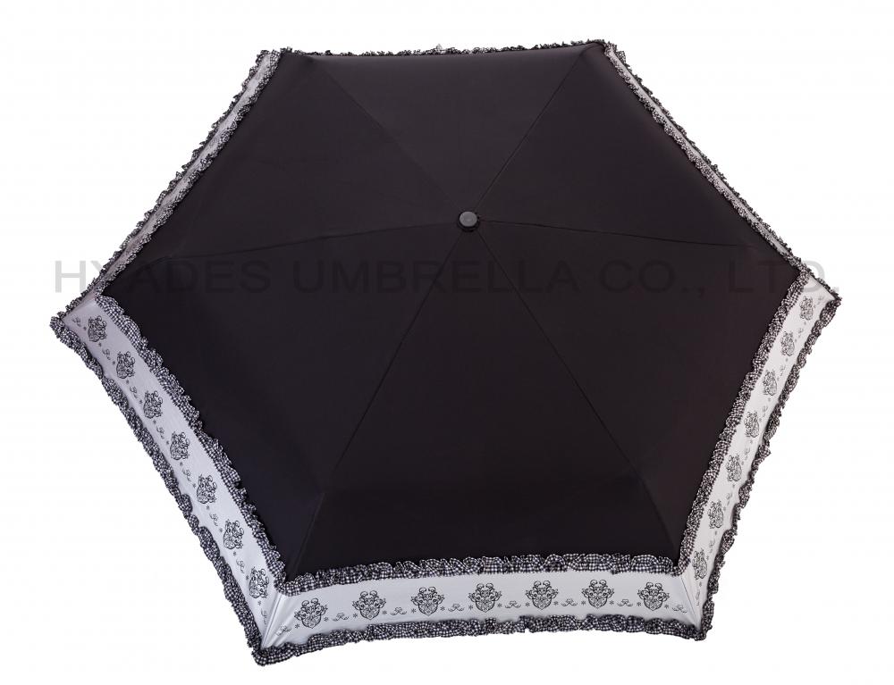 Paraguas plegable para mujer con bolsa de transporte