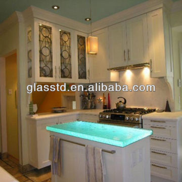 Contemporary nano glass countertop