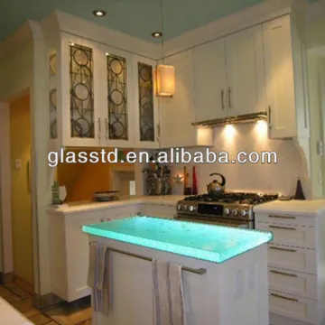 Contemporary nano glass countertop