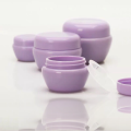 PP various color mushroom shape cosmetic cream jar