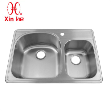 SUS304 topmounted stainless steel sink