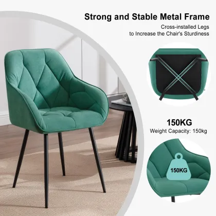 Dining Kitchen Upholstered Ergonomic Dressing Table Chairs