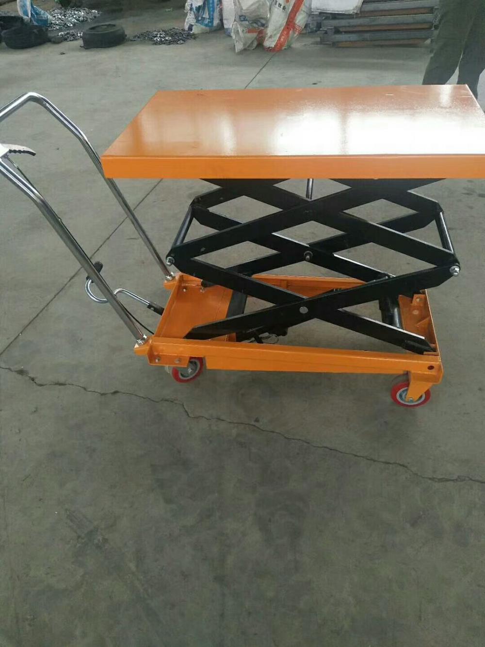 Petite table élévatrice manuelle à main électrique, 750 kg