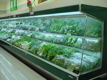 0.9m Multi-deck vegetable display cooler guangzhou