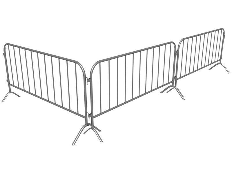 Durable Hot-Dipped Galvanized Concert Crowd Control Barriers