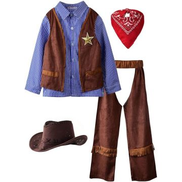 Costume de cowboy pour enfants Cosplay Halloween Dress Up Gift