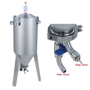 30L Stainless Steel Conical Fermenter Tank Container with Water Boiler for Sale