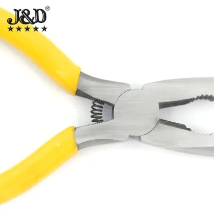 Light Yellow Handle Electronic Needle-Nosed Pliers for Electricians
