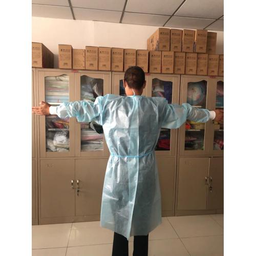 PP Coated Pe Isolation Gown