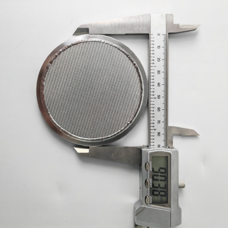ISO80 Stainless Steel Multi-Layer Wire Mesh Sintered Core Support Filter with Outer Ring (3)
