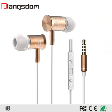 Metal in ear Earphones/headsets/casque/auriculares audifonos for iphone ,for samsung,mp3