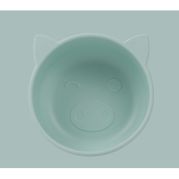 Custom Pig Silicone Bowl Toddlers Training Bowls