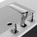 European art minimalist 3 hole separating faucet