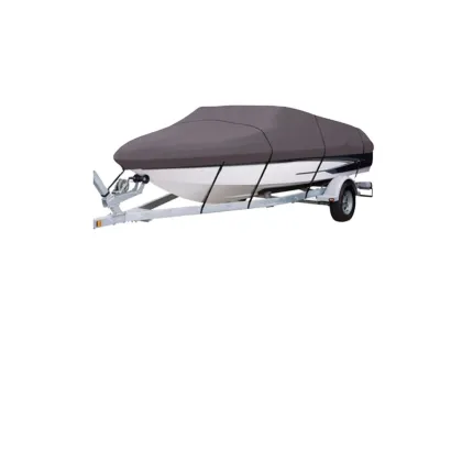 High Quality Lightweight 600D Full Size Motorboat Boat Cover