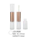 Duo Head Plastic Plastic Lip Gloss Tubo