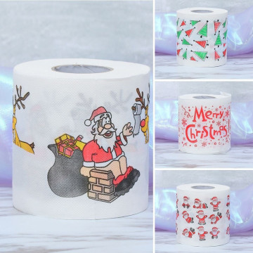 Home Santa Claus Bath Toilet Roll Paper Christmas Supplies Xmas Decor Tissue Рождество новый год Natal Noel