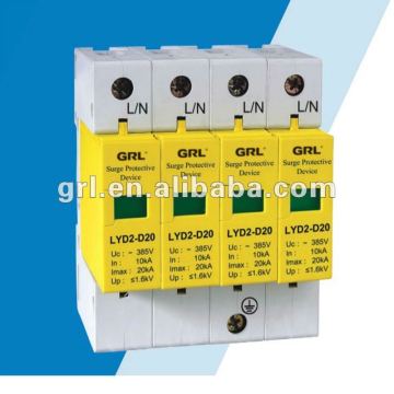 Grade D protected power surge protective device