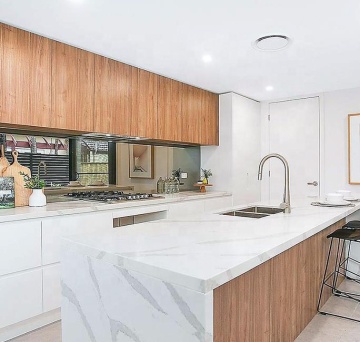Modern Modular White PVC Shaker Kitchen Pantry Design
