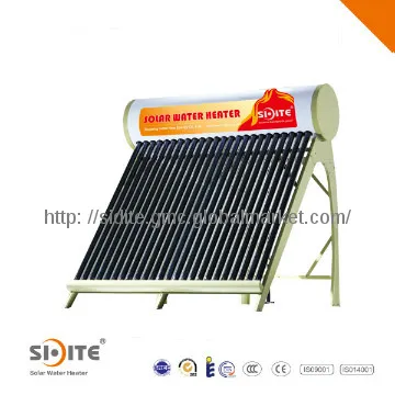 Home Unpressurized Solar Water Heater with Galvanized Steel Frame