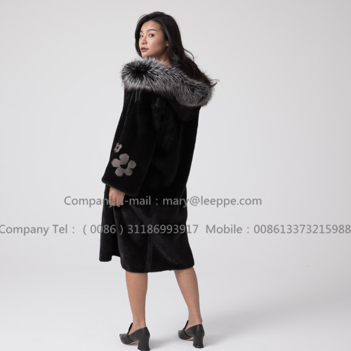 Overcoat For Women Reversible Mink Fur
