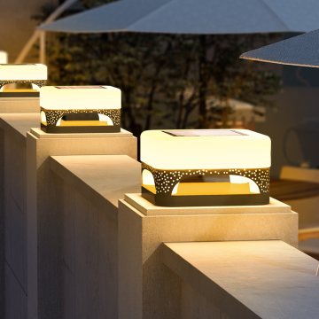 IP65 Waterproof Solar Wall Lamp for Villa Doors - New Style Outdoor Garden LED Pillar Lamp
