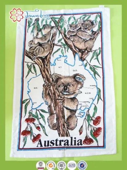 Factory Price Wholesale 100%cotton printed tea towel made in china