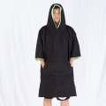 Black green one piece beach swimming surf robe