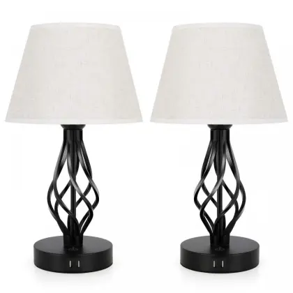 Modern Wrought Iron Bed Side Lamp