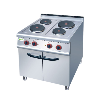 Commercial Stainless Steel 4 Burner Cooker with Cabinet