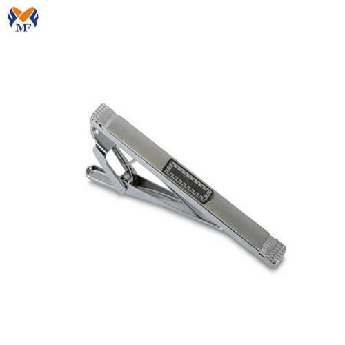 Metal silver tie pin clip cufflink set