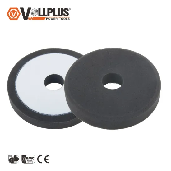 6 inch black sponge buffing pad for car polishing