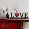 Wood Love Sign Freestanding Letters Cutout