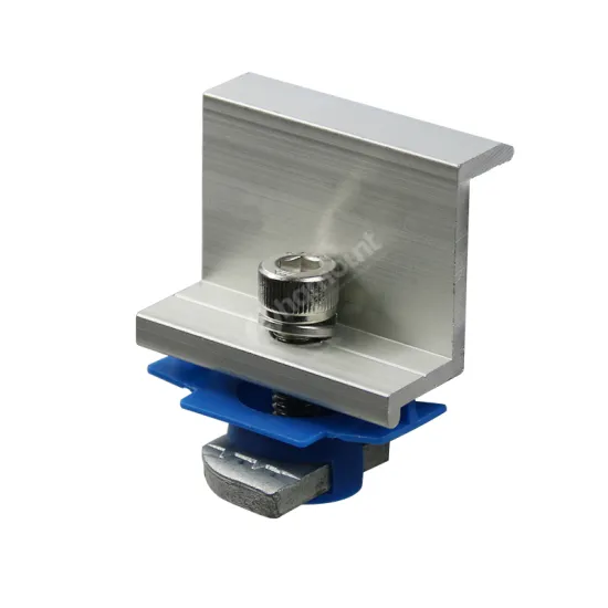 Aluminum Adjustable Solar End Clamp Fixing Bracket Kit with Diamond Nut