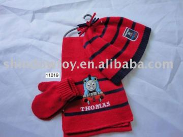 Knitted hat Scarf & Hat Gloves Sets