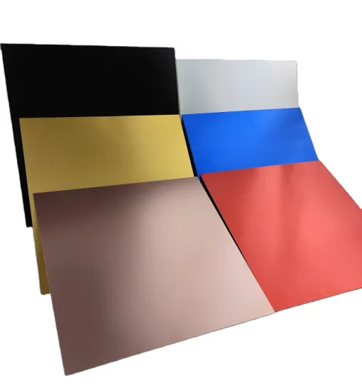Color Anodized Aluminum Alloy Plates - Black, Blue, Red, Rose Gold (0.5mm, 1mm)