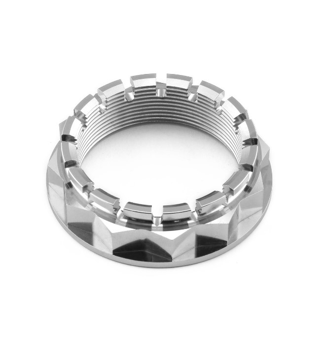 titanium GR5 flanged axle nut for ducati